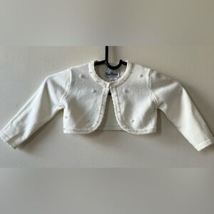 Rare Edition  little Girls Long-Sleeve Stretch Knit Cardigan